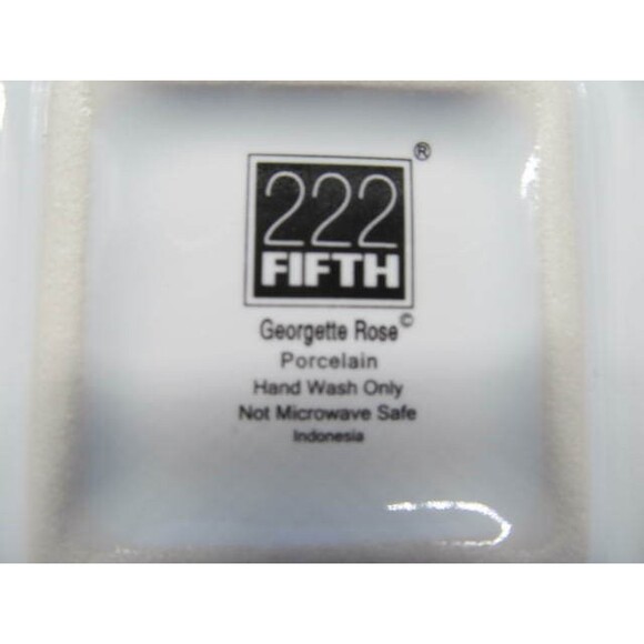 222 Fifth Georgette Rose 8" Square Plate - Picture 9 of 11